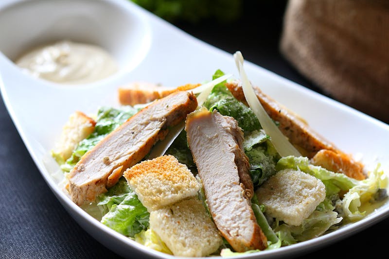 Caesar Salad with romaine and croutons at Marcos